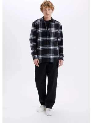 Keten Karışımlı Erkek Gömlek