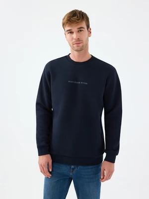 Bisiklet Yaka Erkek Sweatshirt