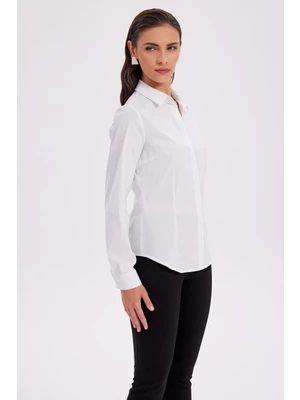 Çizgili Kadın Gömlek